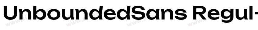 UnboundedSans Regul字体转换 UnboundedSans Regul字体转换